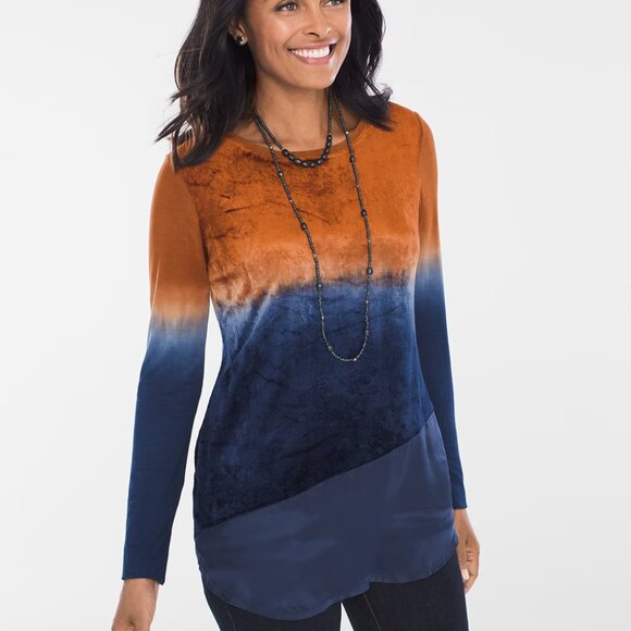 Chico's Zenergy Ombre Velvet Tunic 16 - Picture 3 of 16